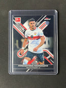2021-22 Topps Finest Bundesliga Konstantinos Mavropanos Black Refractor 26/199