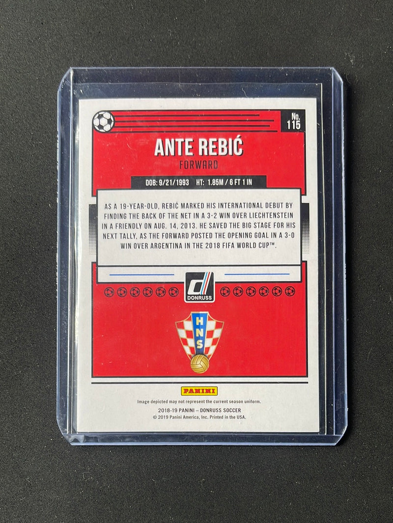 2018-19 Panini Donruss Ante Rebic Press Proof Green