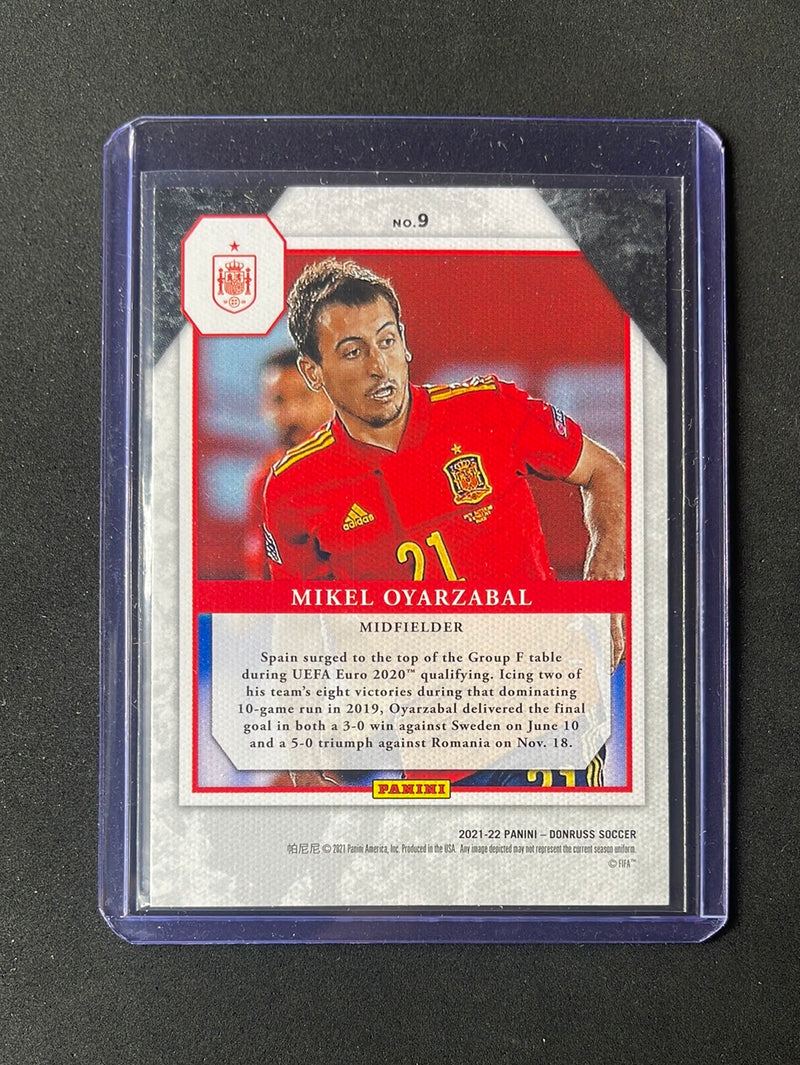 2021-22 Panini Donruss Road To Qatar Mikel Oyarzabal Elite Series Press Proof