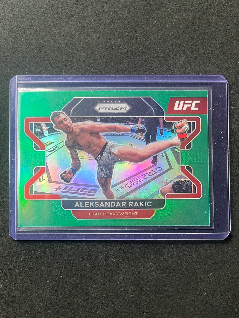 2022 Panini Prizm UFC Aleksandar Rakic Green