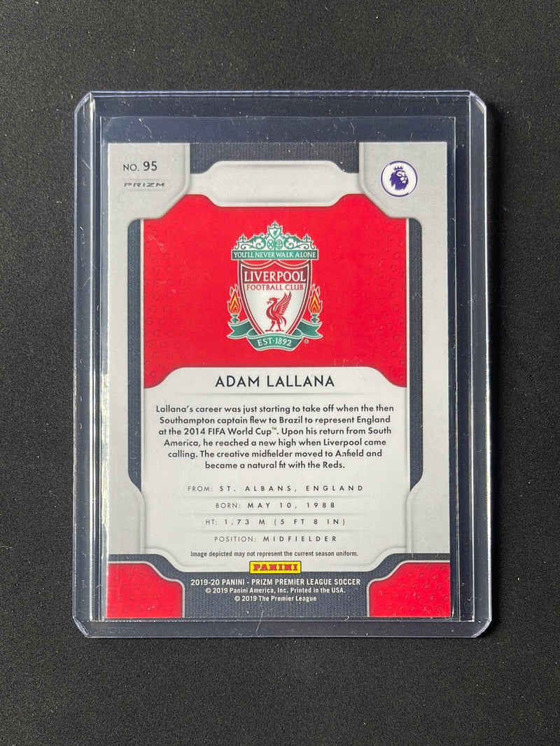 2019-20 Panini Prizm Premier League Adam Lallana Multicolor Prizm