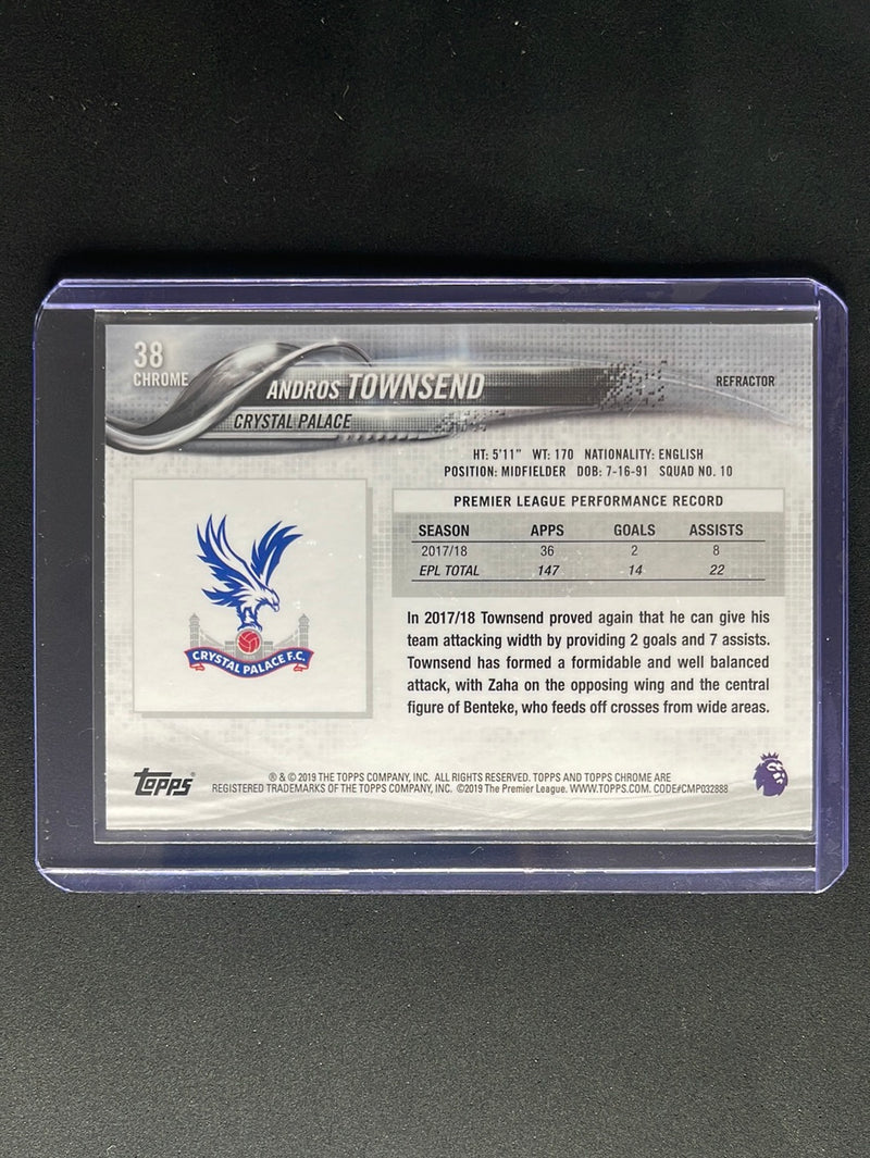 2018-19 Topps Chrome Premier League Andros Townsend Refractor