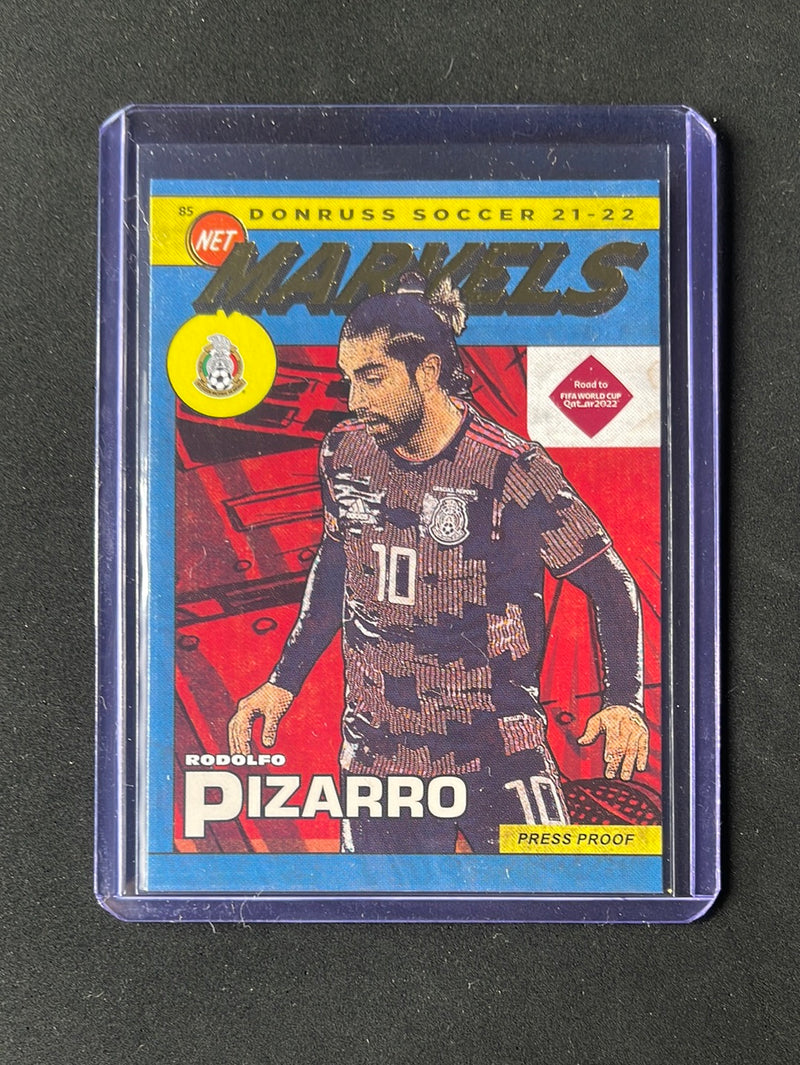 2021-22 Panini Donruss Road To Qatar Rodolfo Pizarro Net Marvels Press Proof