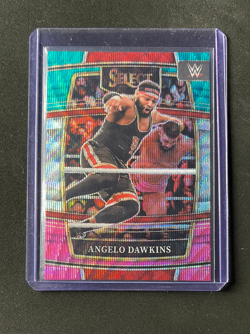 2022 Panini Select WWE Angelo Dawkins Concourse Tri-Color