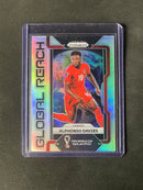 2022 Panini Prizm FIFA World Cup Qatar Alphonso Davies Global Reach Silver Prizm