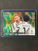 2020-21 Topps Stadium Club Chrome UEFA Champions League Dejan Kulusevski Green/Yellow Electric Refractor 15/75