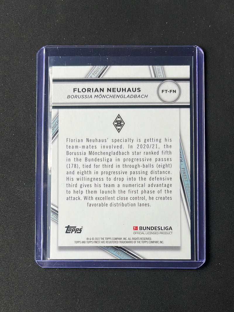 2021-22 Topps Finest Bundesliga Florian Neuhaus Finest Touch