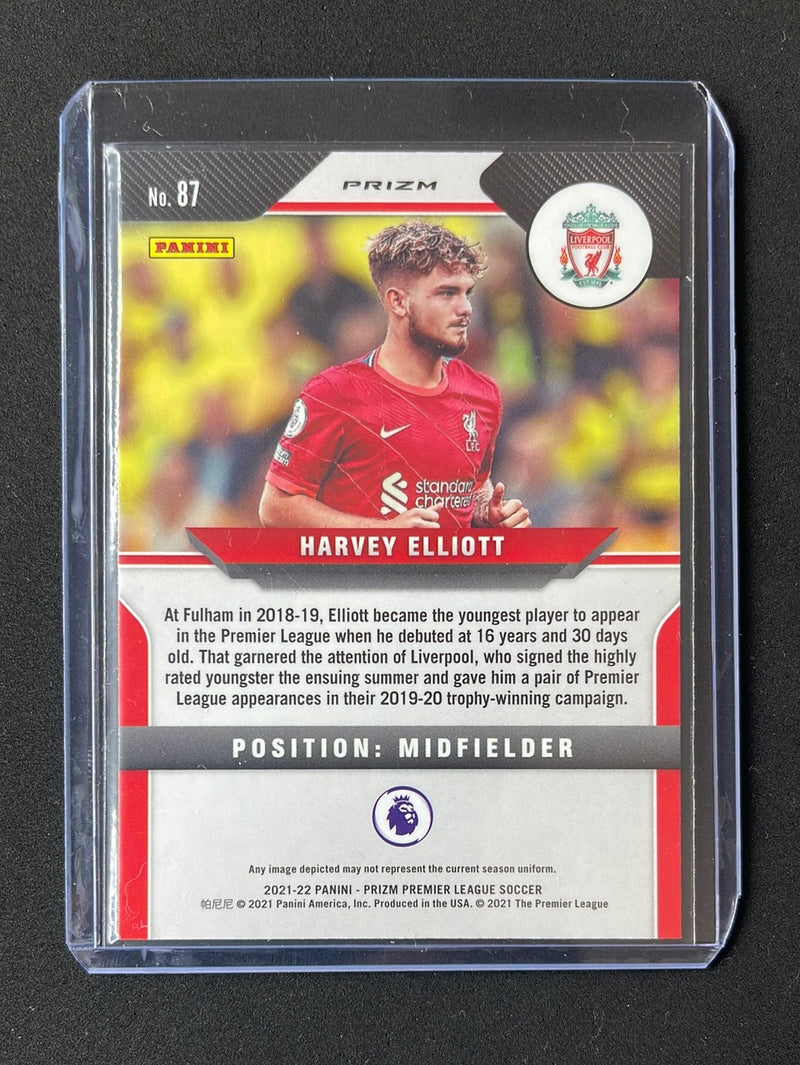 2021-22 Prizm Premier League Harvey Elliot Silver Prizm