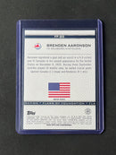 2021-22 Topps UEFA Champions League Brenden Aaronson Flags of Foundation
