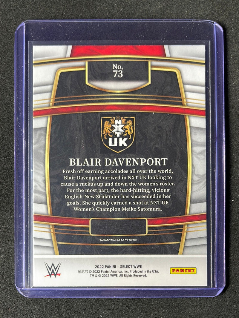 2022 Panini Select WWE Blair Davenport Concourse Red & Blue