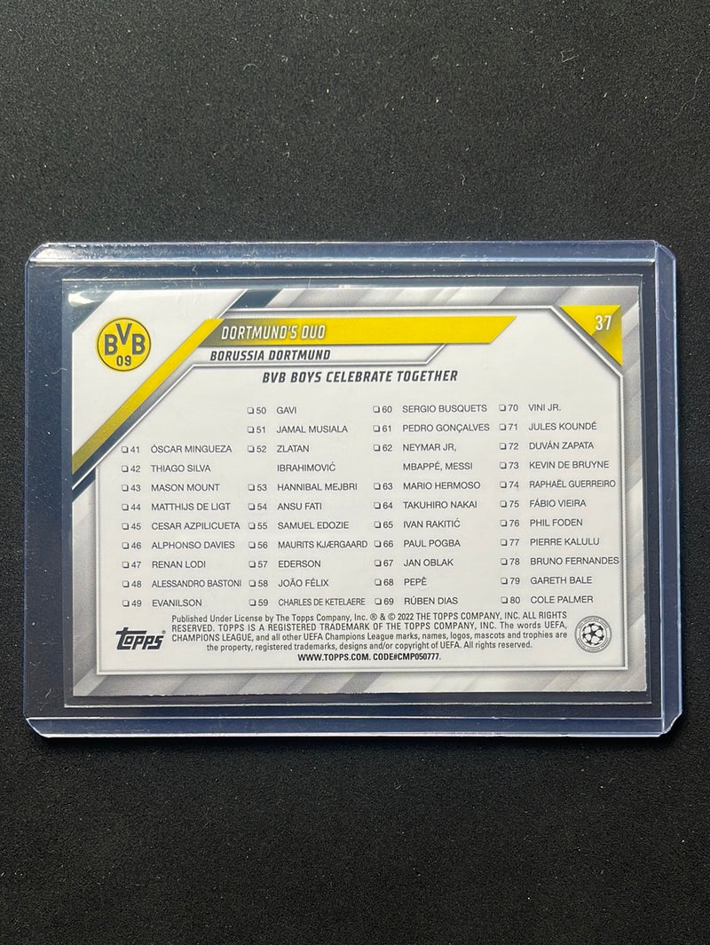 2021-22 Topps UEFA Champions League Dortmund's Duo Starball