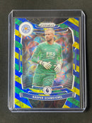 2021-22 Prizm Premier League Kasper Schmeichel Blue/Yellow/Green Choice Prizm