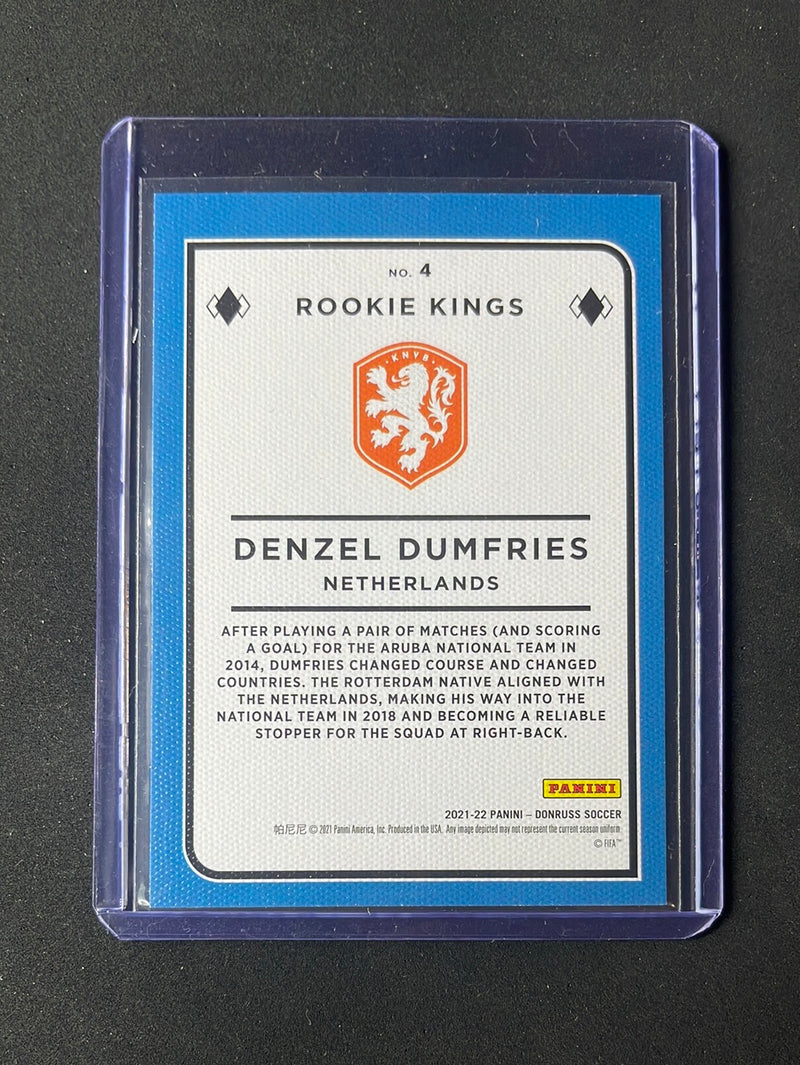 2021-22 Panini Donruss Road To Qatar Denzel Dumfries Rookie Kings