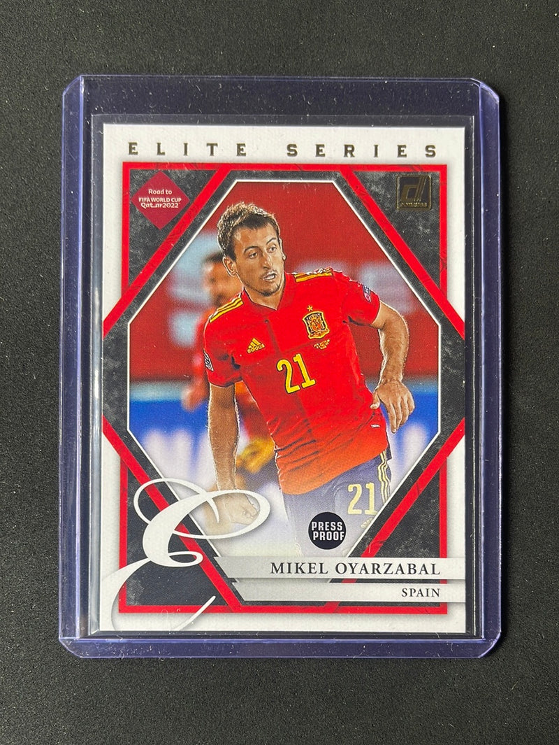 2021-22 Panini Donruss Road To Qatar Mikel Oyarzabal Elite Series Press Proof