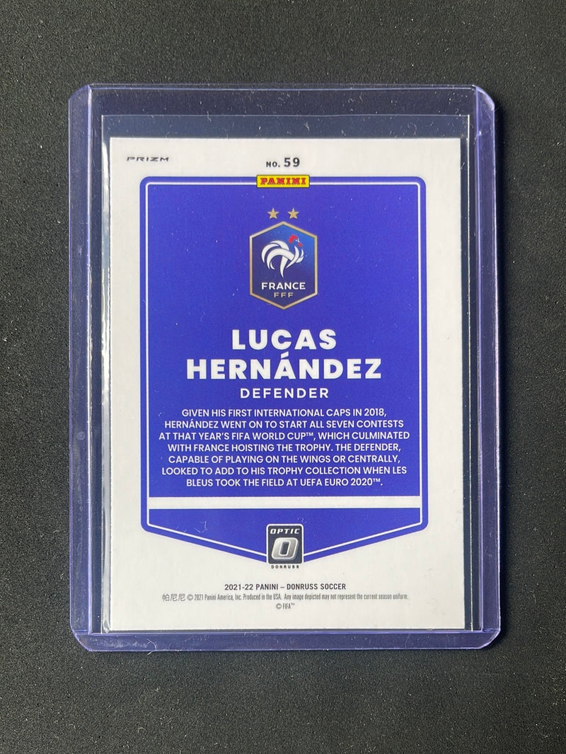 2021-22 Panini Donruss Road To Qatar Lucas Hernandez Optic Silver