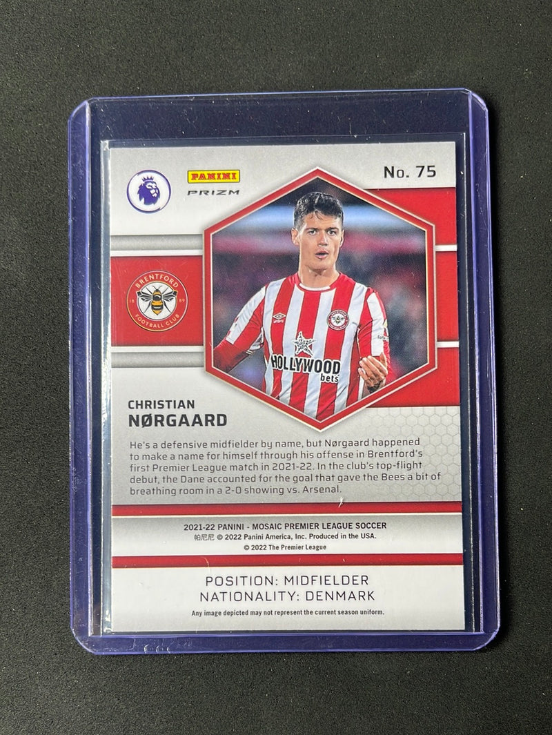 2021-22 Panini Mosaic EPL Christian Norgaard Mosaic