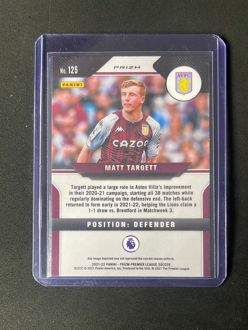 2021-22 Prizm Premier League Matt Targett Blue/Yellow/Green Choice Prizm