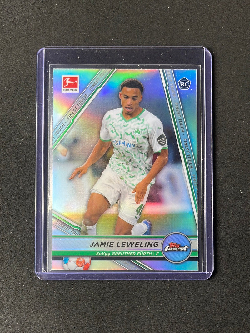 2021-22 Topps Finest Bundesliga Jamie Leweling Finest Touch