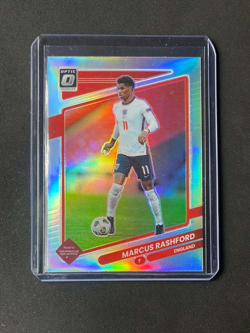 2021-22 Panini Donruss Road To Qatar Marcus Rashford Optic Silver