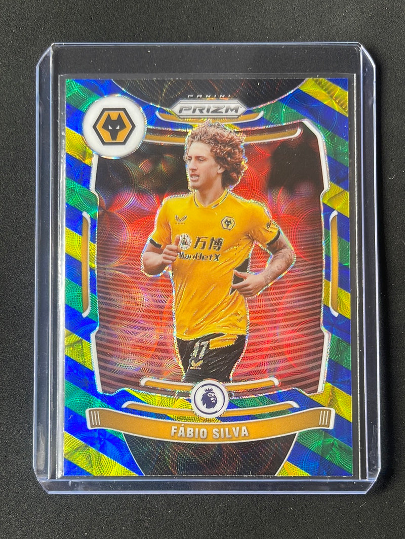 2021-22 Prizm Premier League Fabio Silva Blue/Yellow/Green Choice Prizm