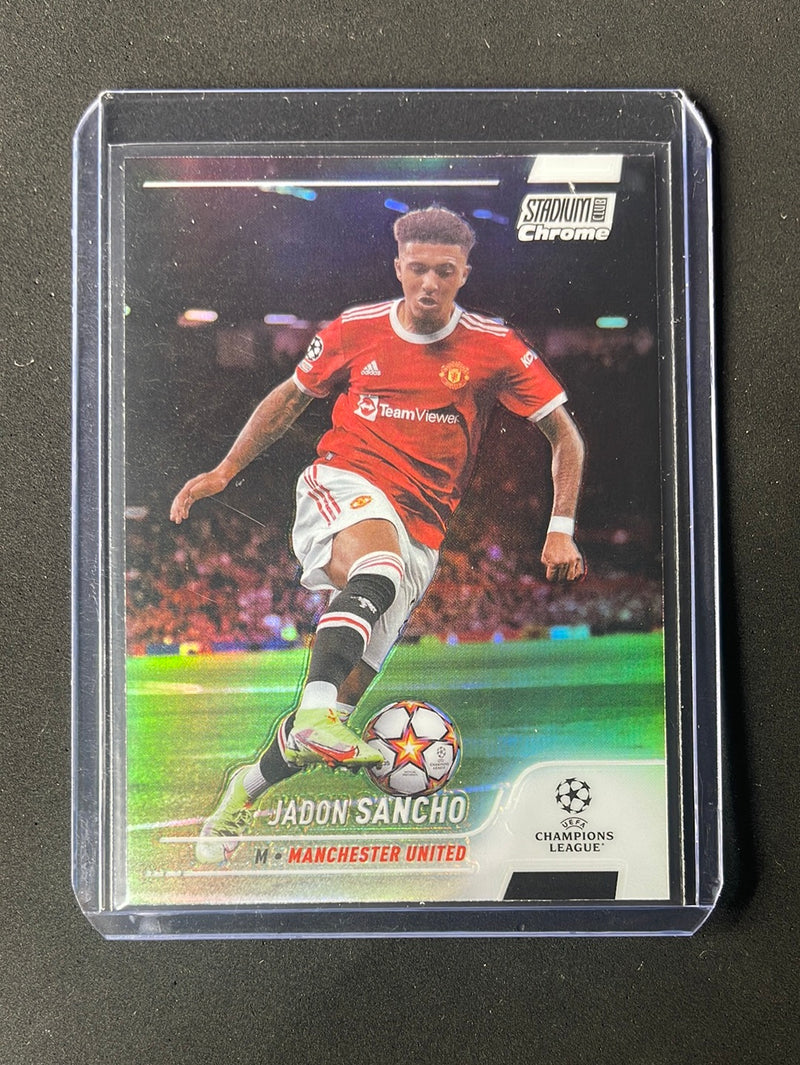 2021-22 Topps Stadium Club Chrome UEFA Champions League Jadon Sancho Refractor