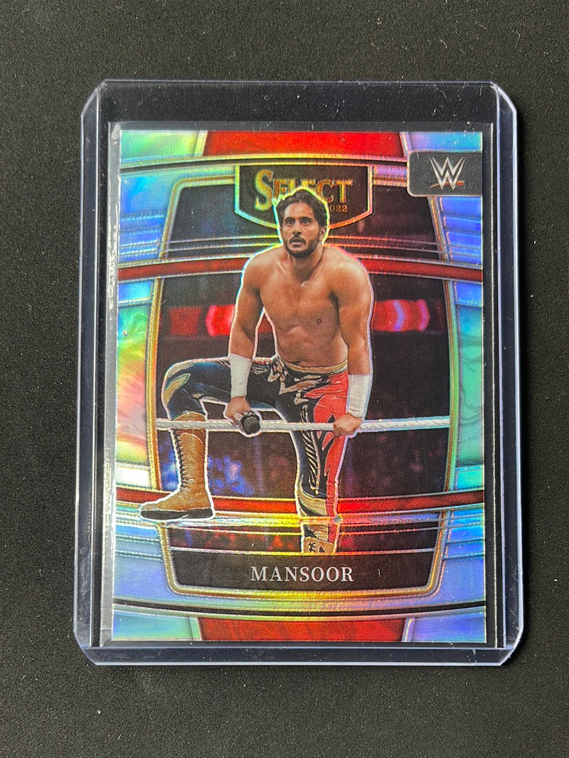 2022 Panini Select WWE Mansoor Concourse Silver