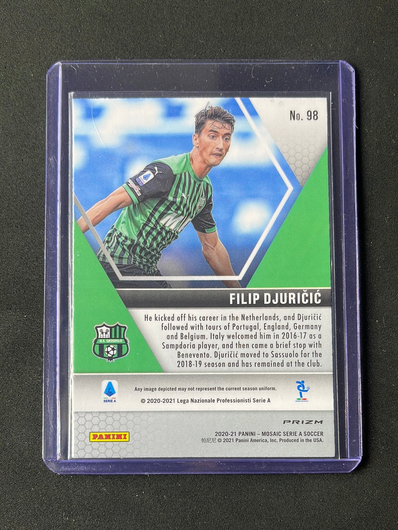 2020-21 Panini Mosaic Serie A Filip Djuricic Red