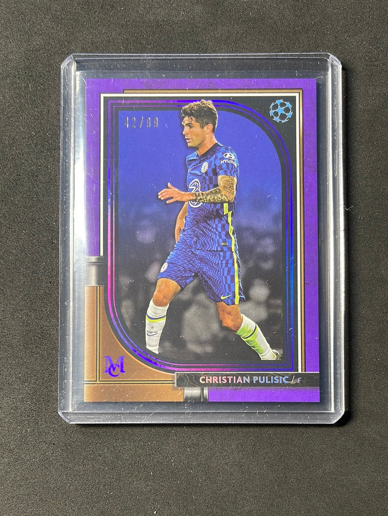 2021-22 Topps Museum Collection UEFA Champions League Soccer Christian Pulisic Amethyst 42/99