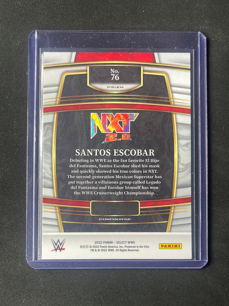 2022 Panini Select WWE Santos Escobar Concourse Orange Flash