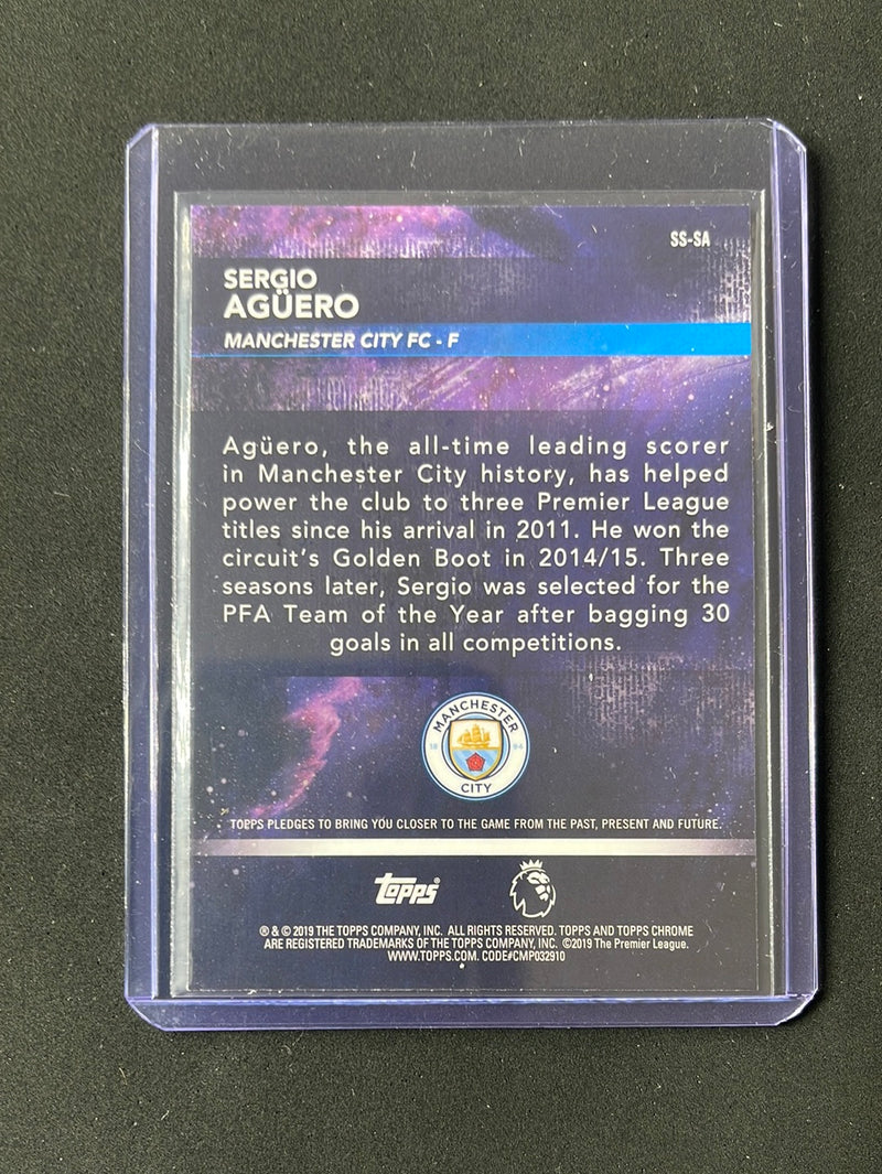 2018-19 Topps Chrome Premier League Sergio Aguero Superstar Sensations