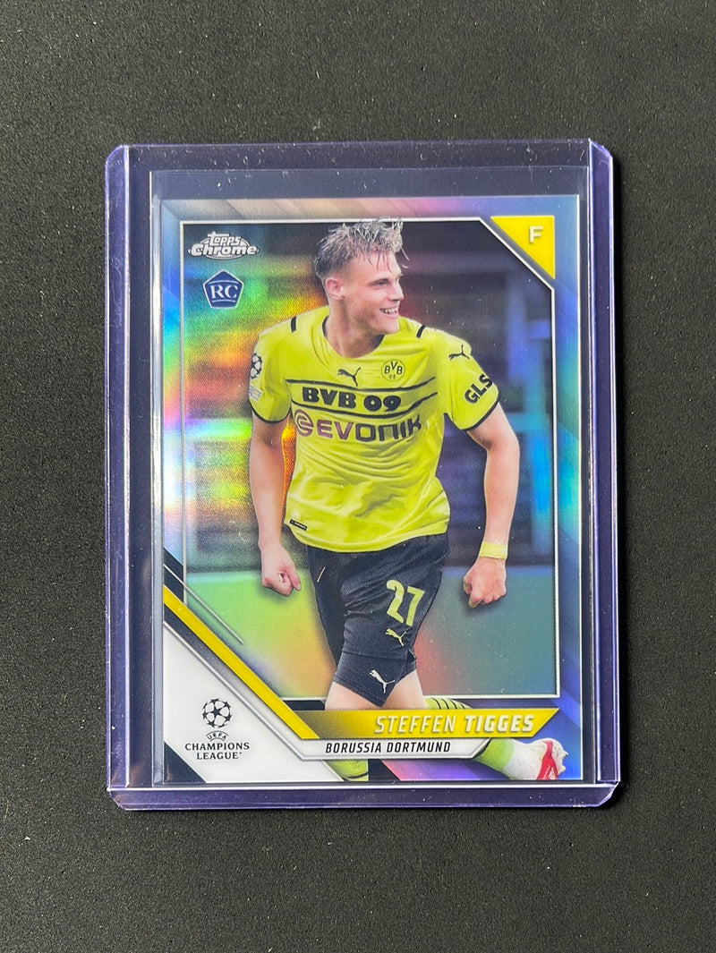 2021-22 Topps Chrome UEFA Champions League Steffen Tigges Refractor