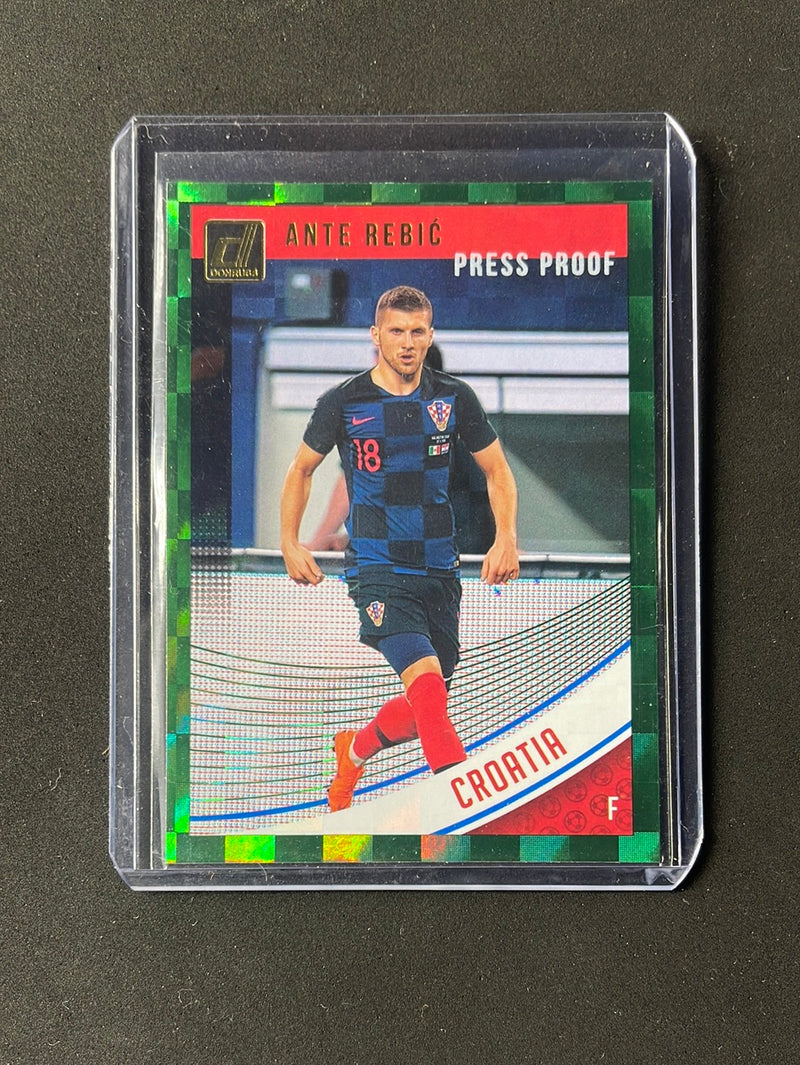 2018-19 Panini Donruss Ante Rebic Press Proof Green