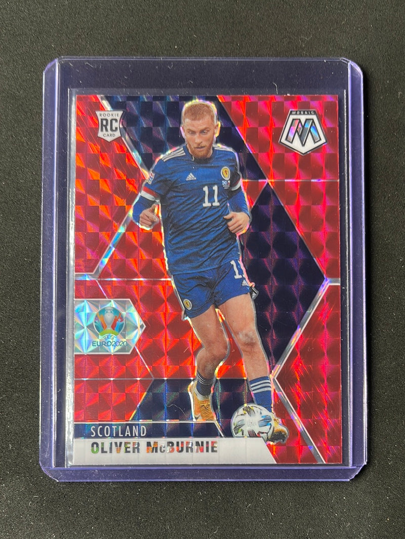 2020-21 Panini Mosaic Euro Oliver Mcburnie Mosaic Red