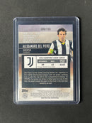 2020-21 Topps Stadium Club Chrome UEFA Champions League Alessandro Del Piero Aqua Refractor 86/199