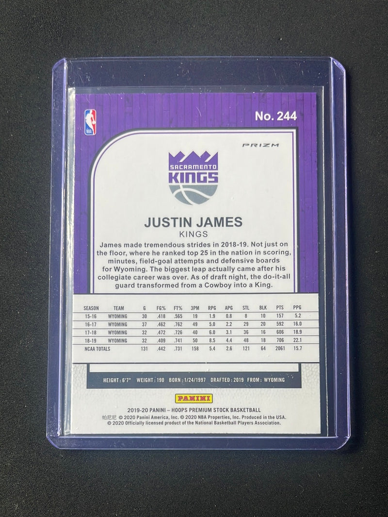 2019-20 Hoops Premium Justin James Red Flash