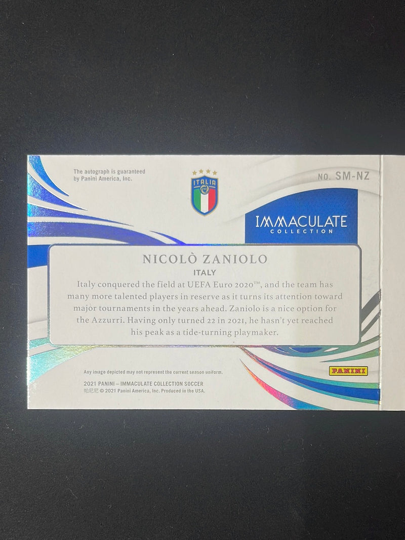 2021 Panini Immaculate Nicolo Zaniolo Signature Moves Autograph Booklets 65/71