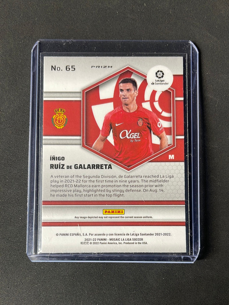 2021-22 Panini Mosaic La Liga Inigo Ruiz De Galarreta Silver