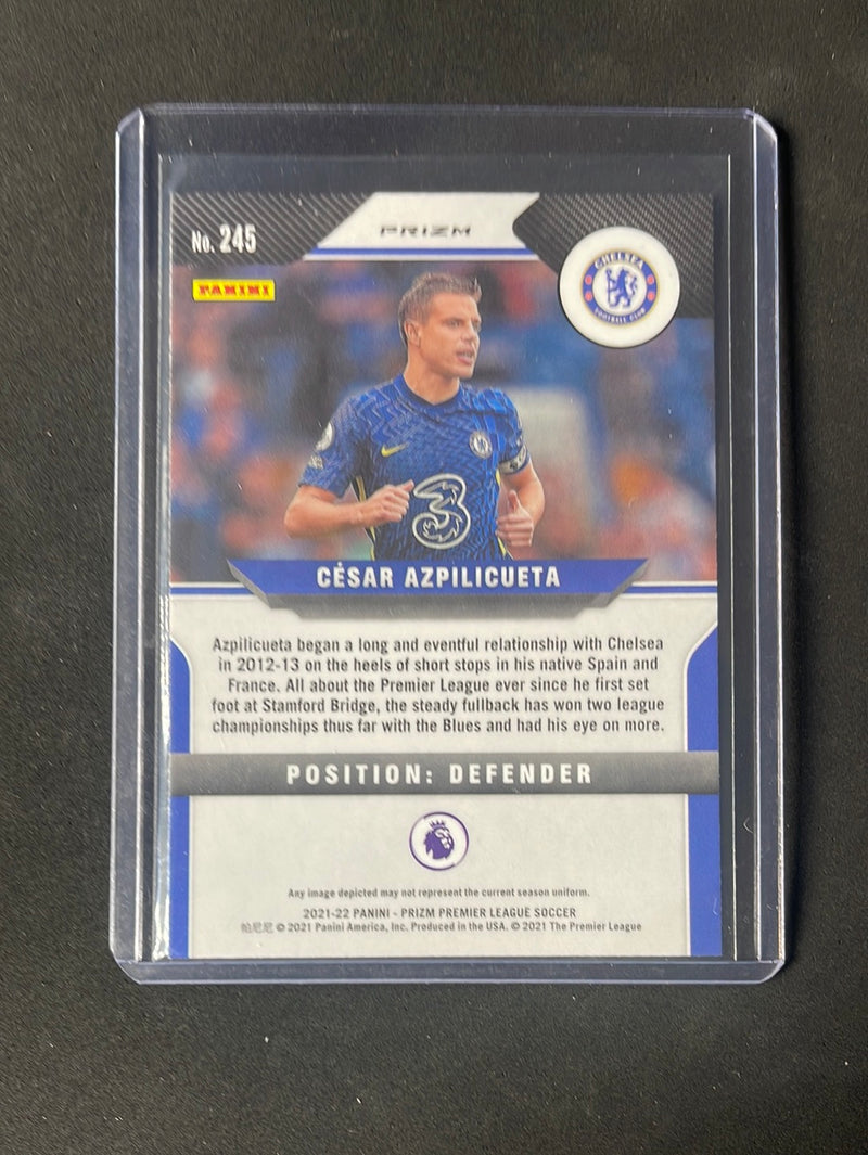 2021-22 Prizm Premier League Cesar Azpilicueta Silver