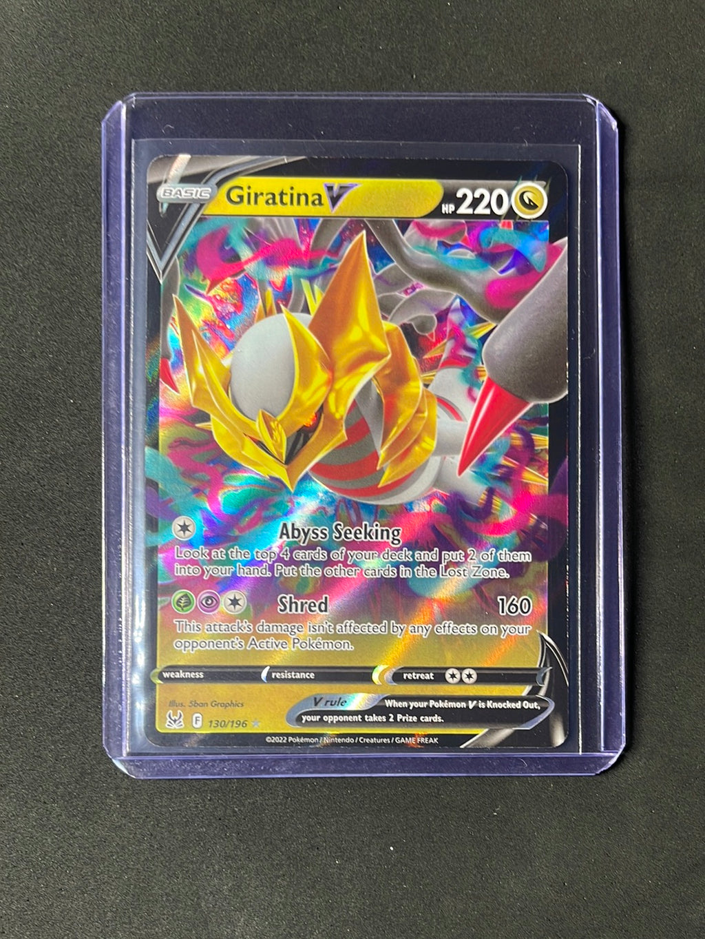 Pokemon TCG Lost Origin Giratina V 130/196 Pokemon TCG Lost Origin Giratina V 130/196