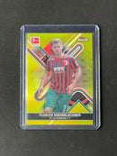 2021-22 Topps Finest Bundesliga Florian Niederlechner Yellow Refractor 46/350