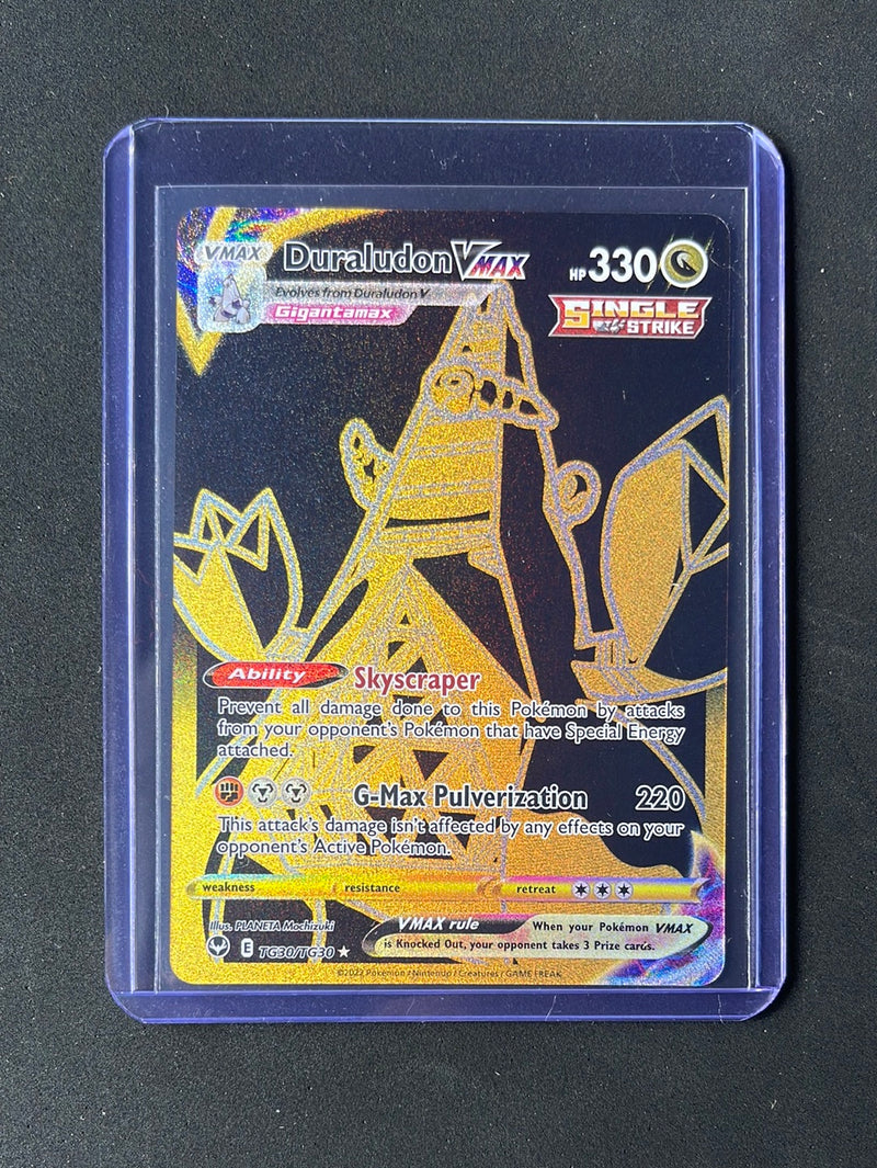 pokemon tcg silver tempest tg30 tg30 duraludon vmax card Pokemon TCG Silver Tempest Trainer Gallery Duraludon VMAX TG30/TG30