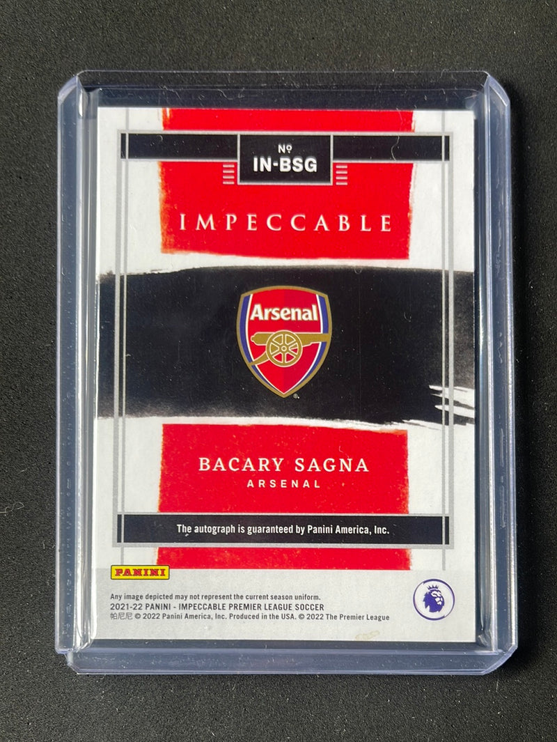 2021-22 Panini Impeccable EPL Bacary Sagna Indelible Ink 94/99