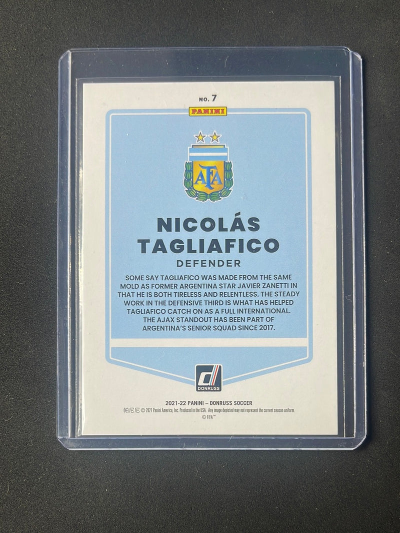 2021-22 Panini Donruss Road To Qatar Nicolas Tagliafico Press Proof Purple 89/199