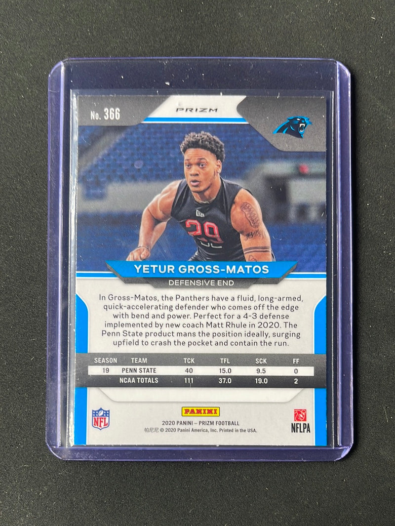 2020 Panini Prizm Football Yetur Gross-Matos Red/White/Blue Prizm