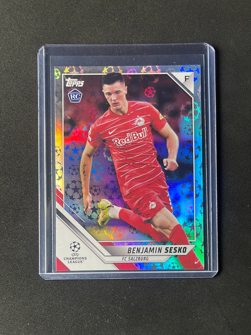 2021-22 Topps UEFA Champions League Benjamin Sesko Starball