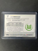 2020-21 Topps Chrome Bundesliga Josip Brekalo Blue Wave Refractor 112/150