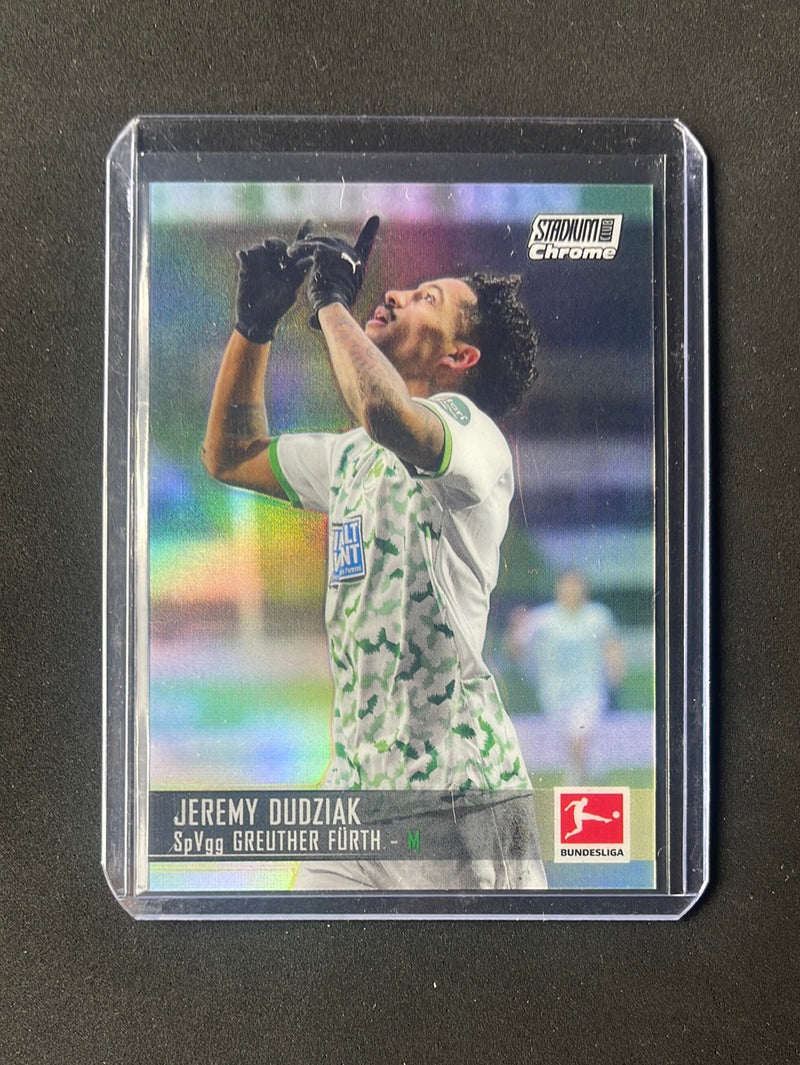 2021-22 Topps Bundesliga Stadium Club Chrome Jeremy Dudziak Refractor