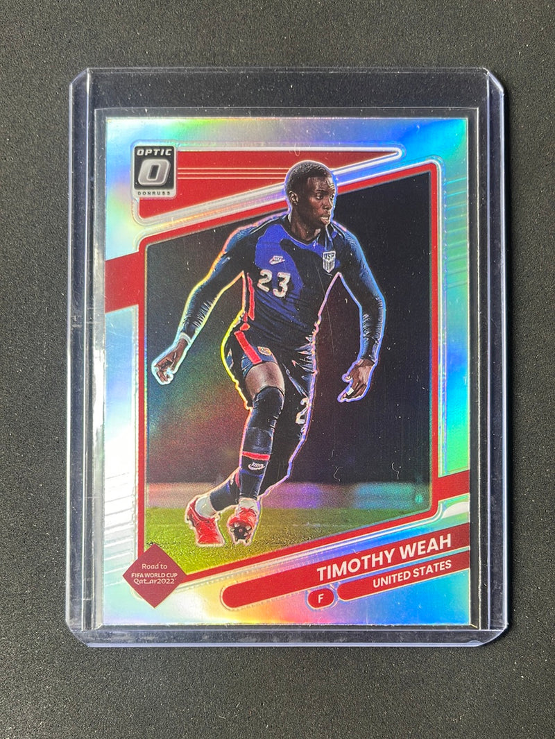 2021-22 Panini Donruss Road To Qatar Timothy Weah Optic Silver