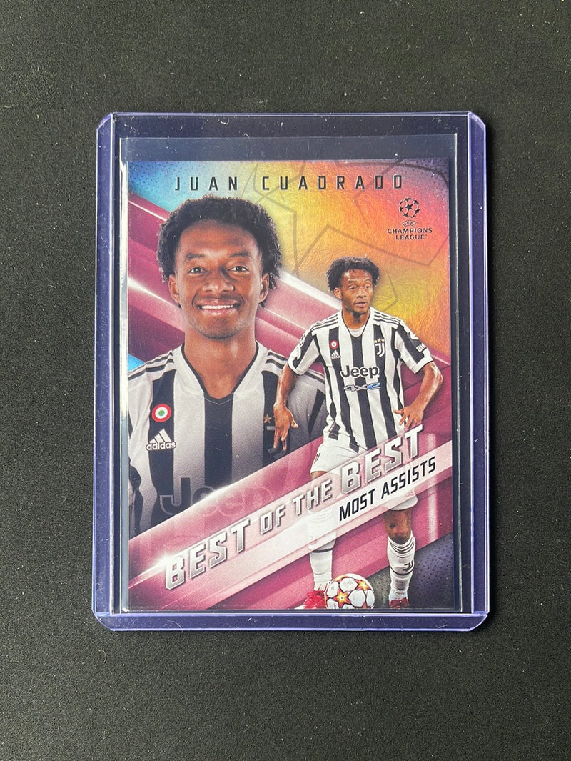 2021-22 Topps UEFA Champions League Juan Cuadrado Best Of The Best