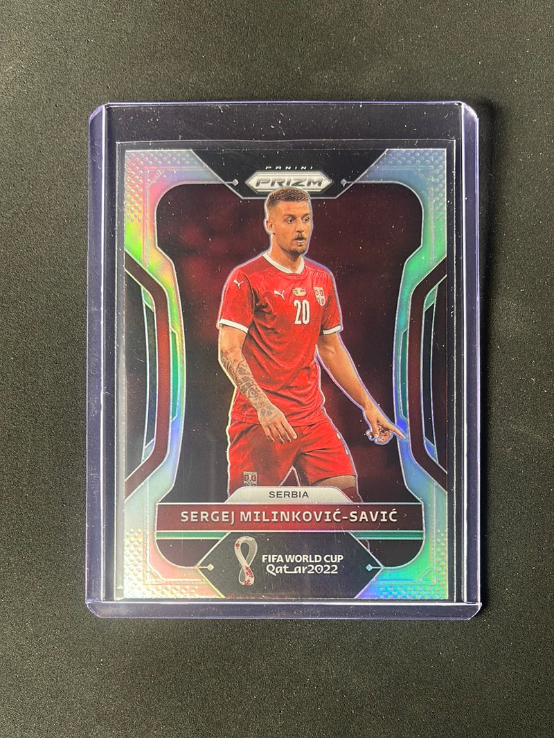 2022 Panini Prizm FIFA World Cup Qatar Sergej Milinkovic-Savic Silver Prizm